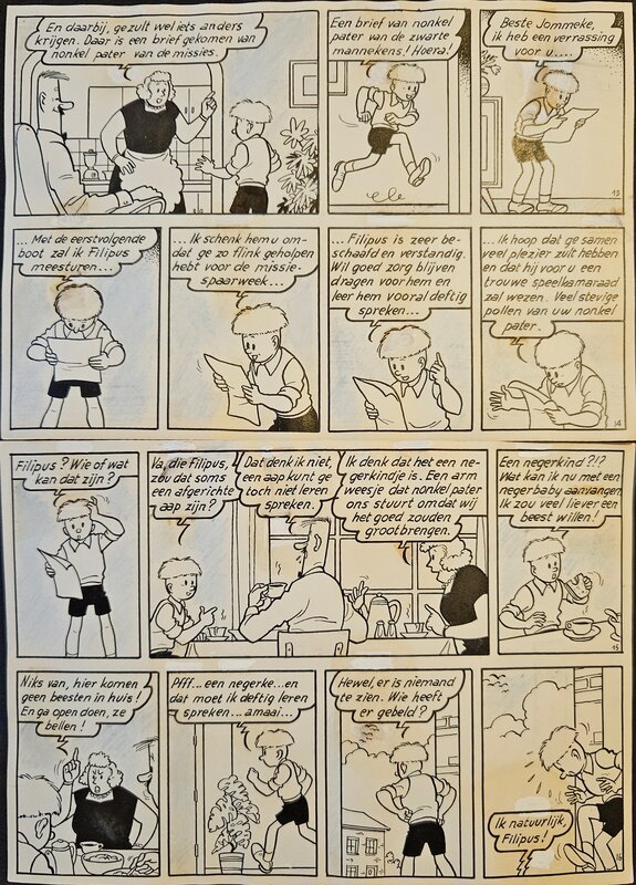 De zingende aap par Jef Nys - Planche originale