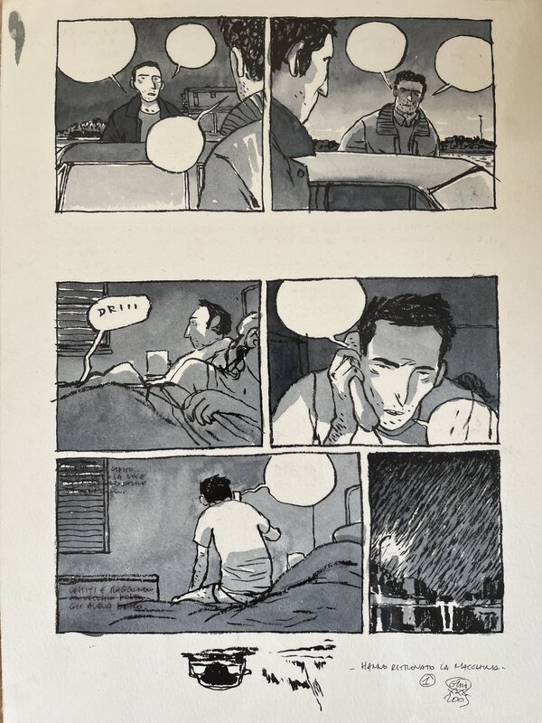 Gipi, Hanno ritrovato la macchina pag1 - Planche originale