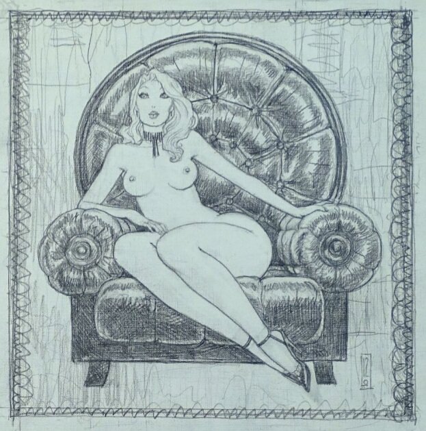 Olivier Ledroit, Belles de Nuit - Chesterfield 1 - Œuvre originale