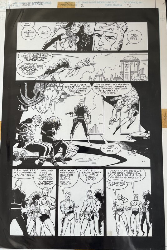 Mike Mignola, Cosmic Odissey vol 2 pag 12 - Planche originale