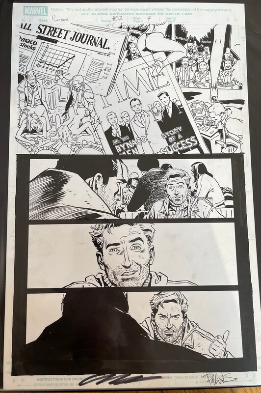 Punisher 32 pag 7 par Goran Parlov - Planche originale