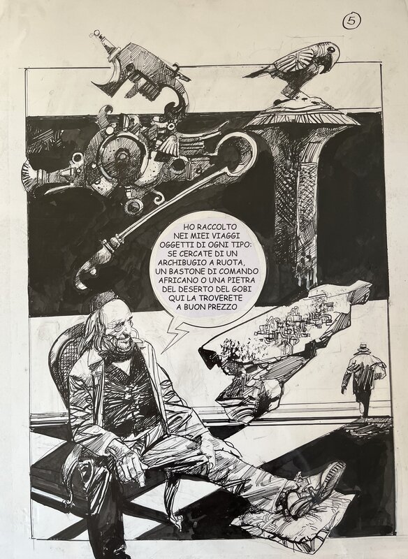 Collezionista pag 5 by Sergio Toppi - Comic Strip