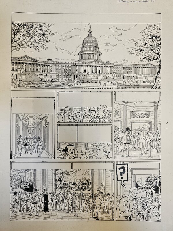For sale - Gilles Chaillet, Lefranc - Le vol du Spirit - Comic Strip