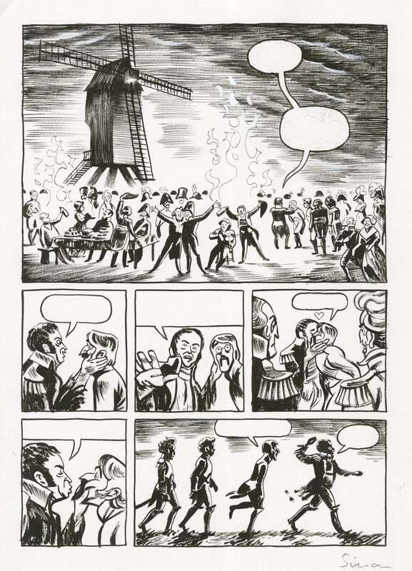 En vente - Simon Spruyt, Les mémoires du Dragon Dragon - Planche originale