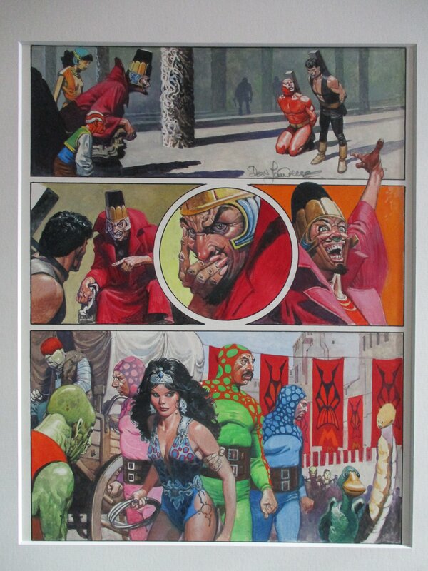 Don Lawrence, Storm - het doolhof van de dood (The labyrinth of death) - Planche originale