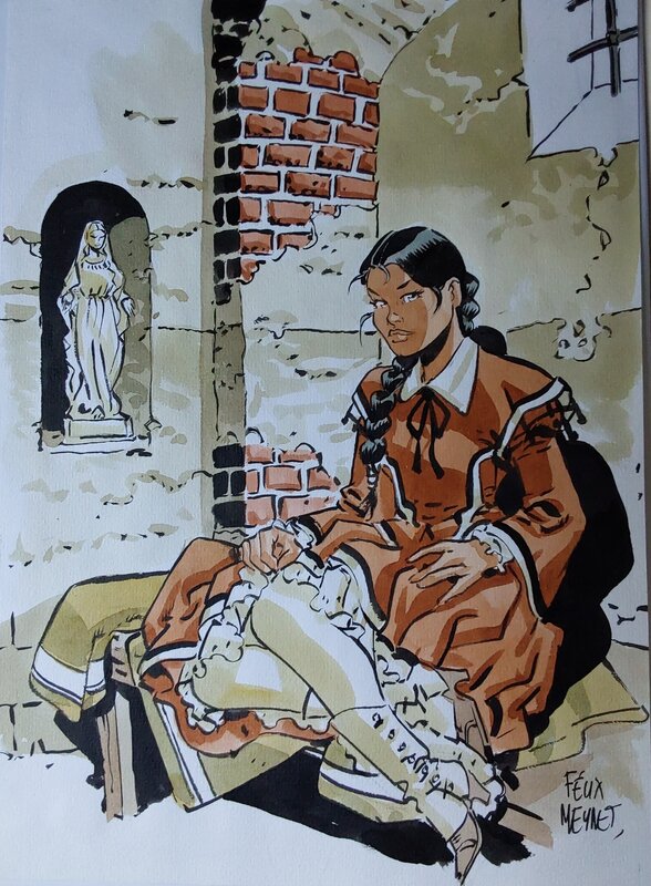 Sauvage : Esmeralda by Félix Meynet - Original Illustration