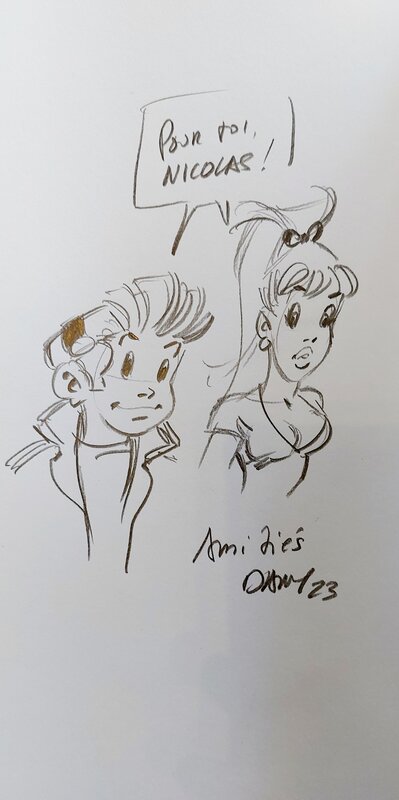 Spirou et Seccotine by Dany, Yann - Sketch