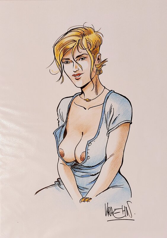 Jean-Charles Kraehn, Pin-Up - Gil Saint-André - Illustration originale