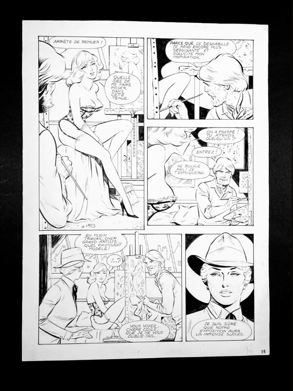Liz & Beth par Georges Lévis - Planche originale