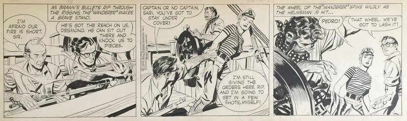 Alex Raymond, Rip Kirby - 11 janvier 1956 - Planche originale