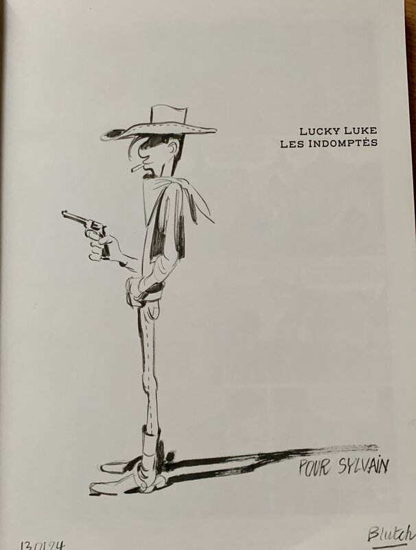 Blutch, L’indompté - Lucky Luke - Sketch