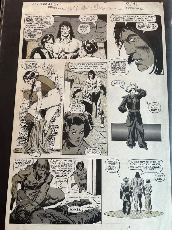 John Buscema, Savage Sword of Conan 31 pag 42 - Comic Strip