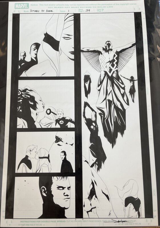 Jae Lee, Ultimate Fantastic Four Annual 1 pag 39 - Planche originale