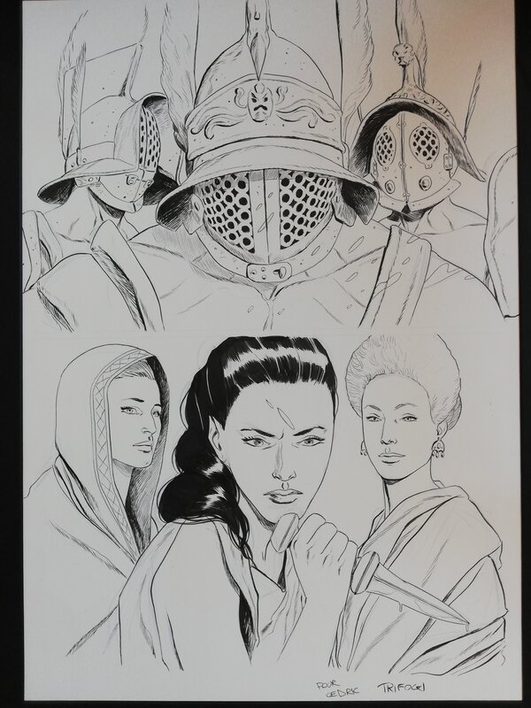 Thrace 3 - cover par Francesco Trifogli - Planche originale
