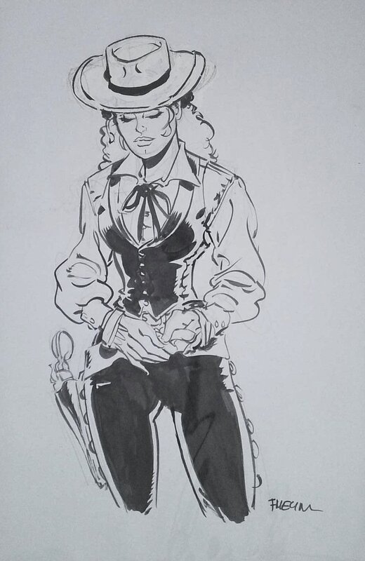 Agnès de Salm-salm par Félix Meynet - Illustration originale