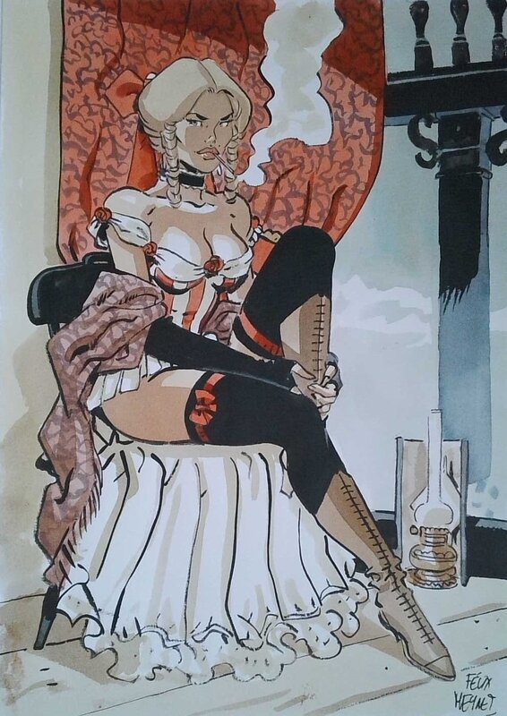 Danseuse de Cabaret by Félix Meynet - Sketch