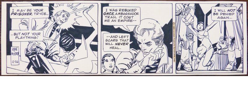 En vente - Star HAWKS planche originale strip du dessinateur américain Gil KANE - Planche originale