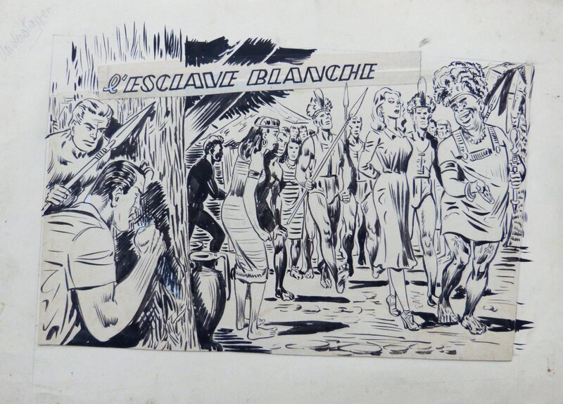 Carlo Cossio, Couverture de ALAIN LA FOUDRE Dick Fulmine - Planche originale