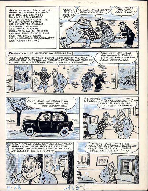 René Pellos, Les Pieds Nickelés sont mis en boîte - Comic Strip