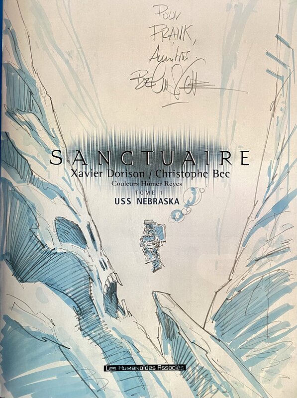 Christophe Bec, « Sanctuaire » tome 1 - Dédicace