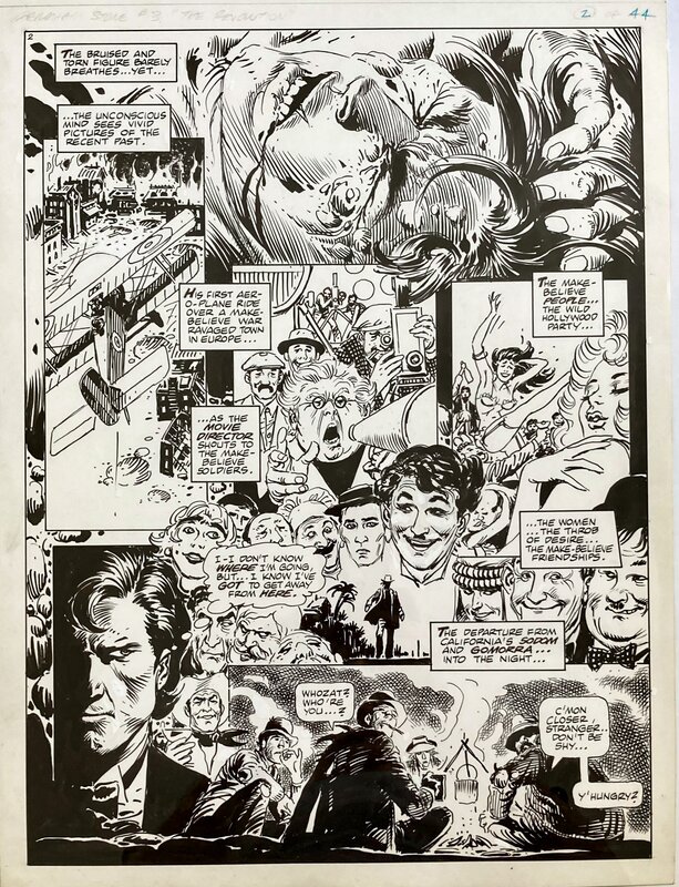 Abraham Stone #3 p2 par Joe Kubert - Planche originale
