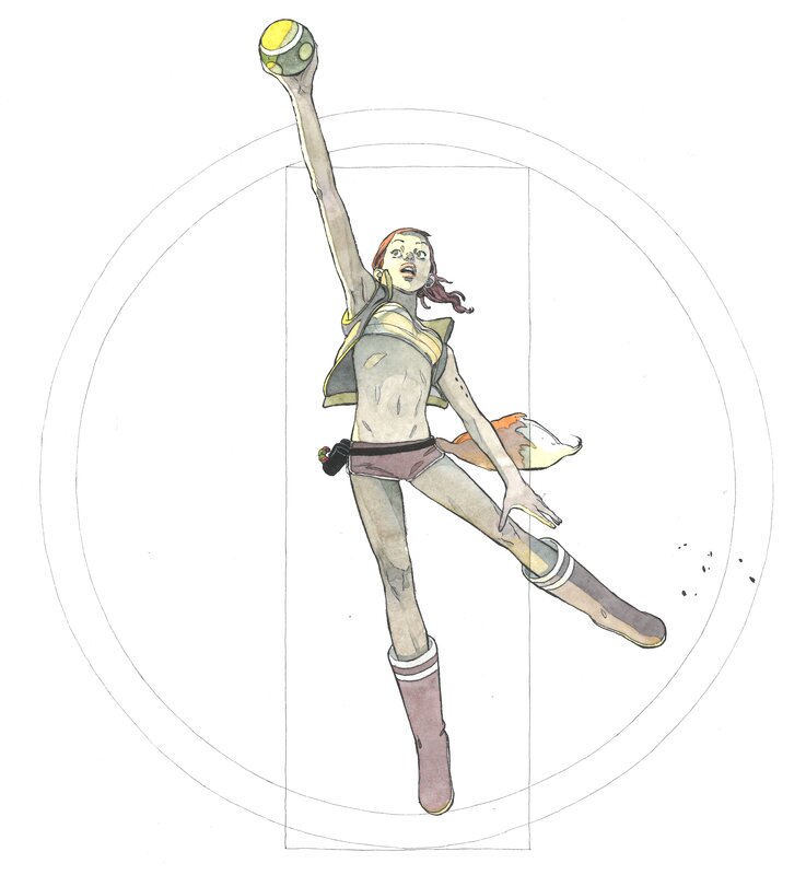 For sale - Merwan, Mécanique Céleste - Aster - Original Illustration