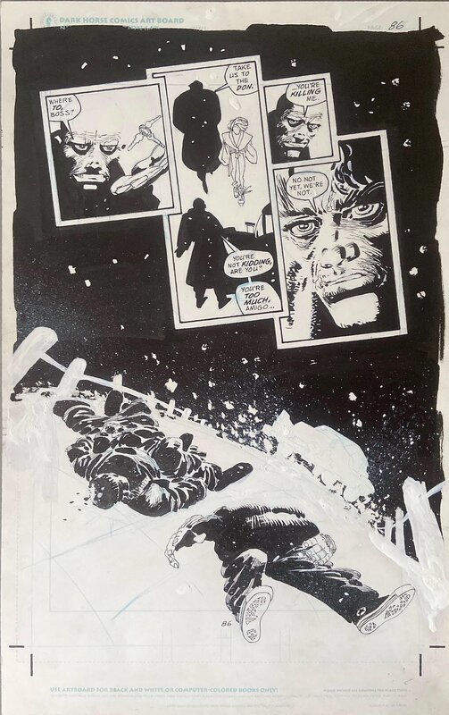 Frank Miller, Sin City # Family values page 86 - Planche originale