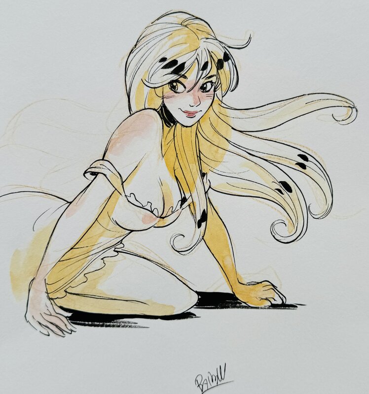 For sale - Alessandro Barbucci, Fourmille en lingerie - Ekhö - Original Illustration