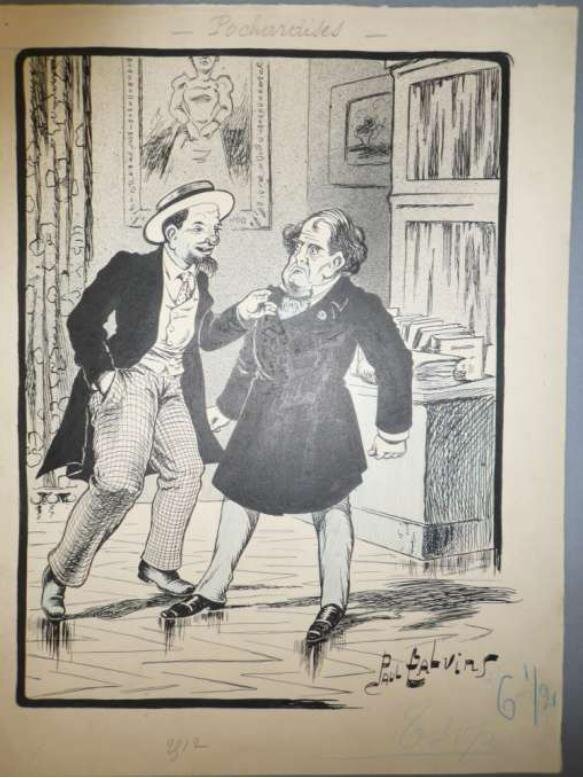 Paul Calvins, Pochardises (dentiste) - Illustration originale