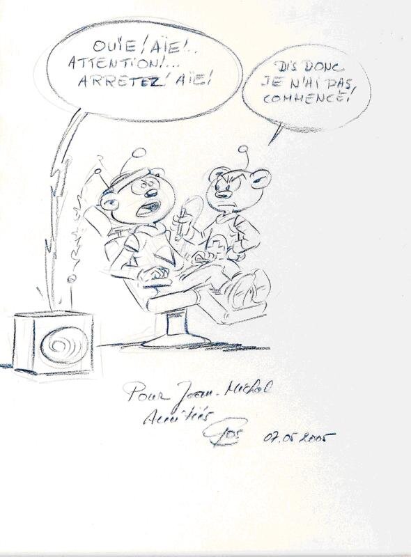 Gos, Le Galaxien dentiste - Dédicace