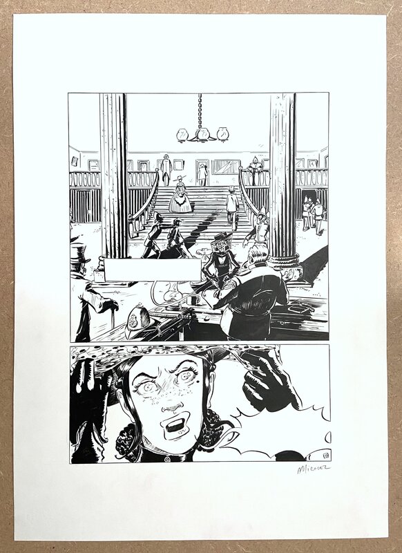 En vente - Arnaud Michel, Becky Stillborn #1 : La mort n’est qu’une ombre planche 13 - Planche originale