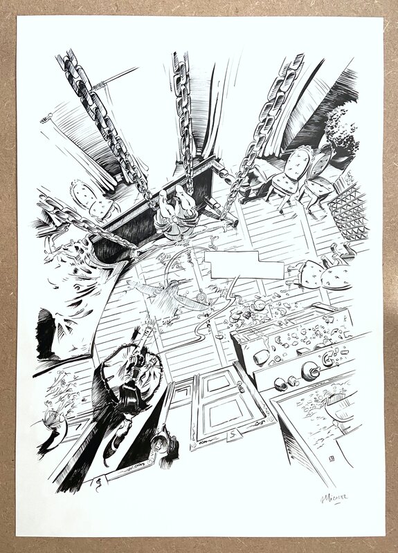 En vente - Arnaud Michel, Becky Stillborn #1 : La mort n’est qu’une ombre planche 03 - Planche originale
