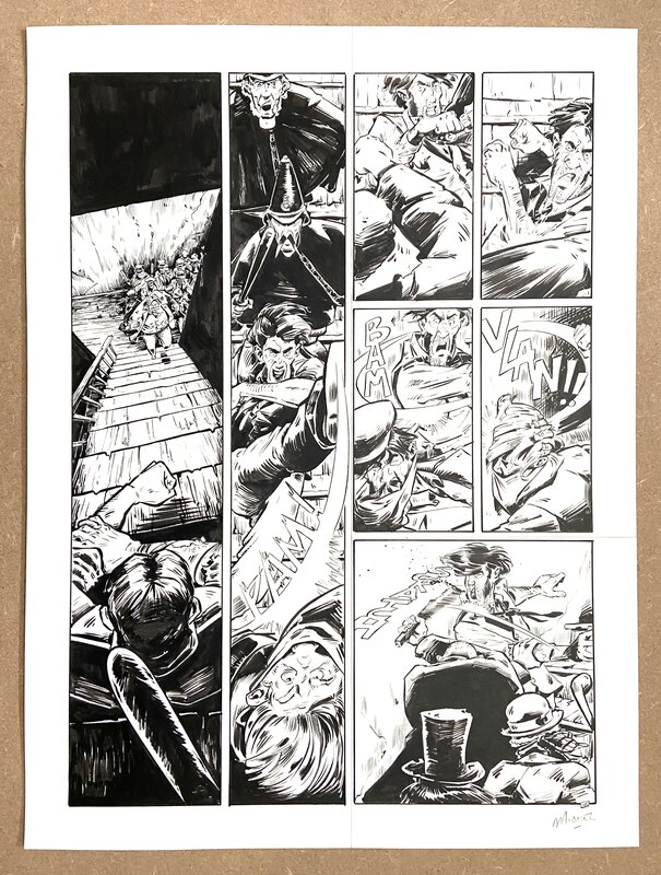 For sale - Arnaud Michel, Becky Stillborn #2 - Jusqu’à ce que le sang les sépare planche 45 - Comic Strip