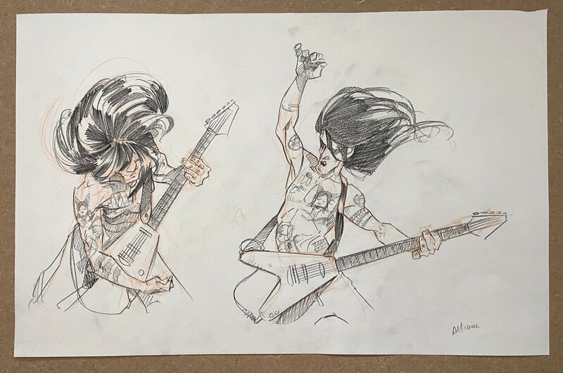 En vente - Recherche par Arnaud Michel - Illustration originale