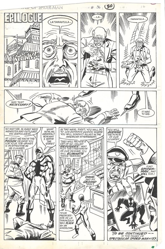 For sale - Alex Saviuk, Keith Williams, Web of SpiderMan #36 PAGE 30 - Comic Strip
