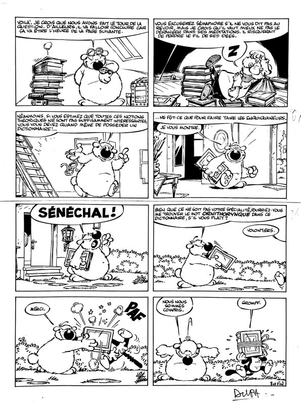 Dupa, CUBITUS - page n.8 (la dernière) du gag 