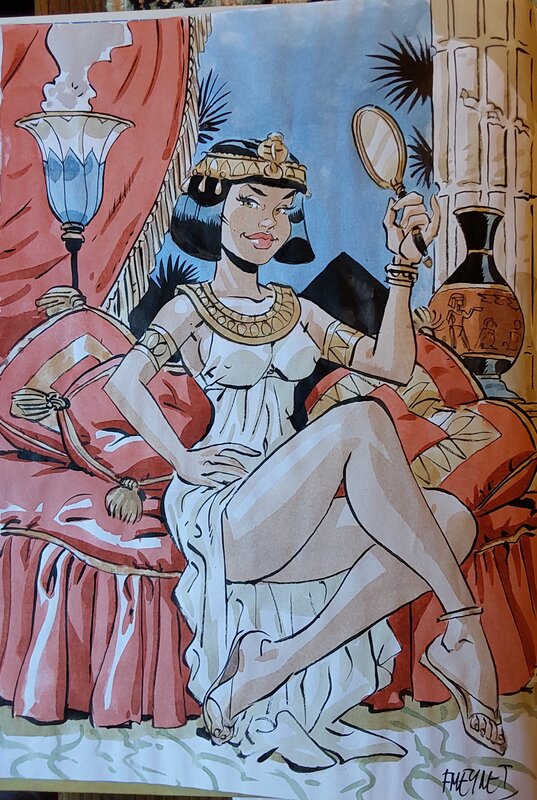Félix Meynet, Uderzo croqué par ses amis : Cleopatre - Dédicace