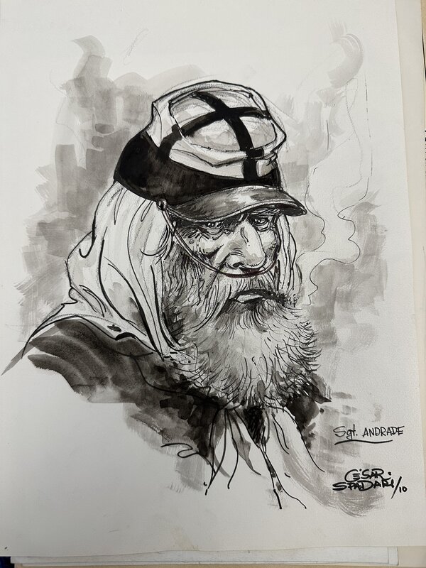 Sgt Andrade par César Spadari - Illustration originale
