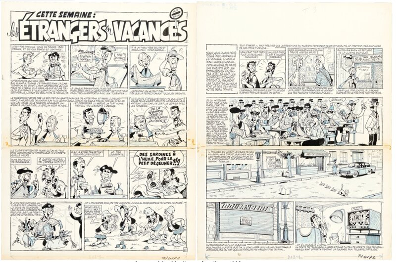 Gotlib - Dingodossiers, Les Vacances à l'étranger - Comic Strip