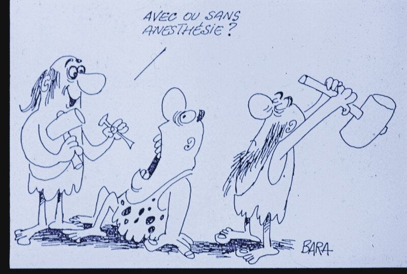 Guy Bara, Image dessinée du dentiste. - Dédicace