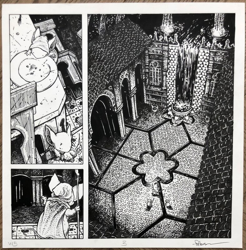 David Petersen - Mouse Guard - Winter 1152 - 2008 - #5 p3 splash - Comic Strip