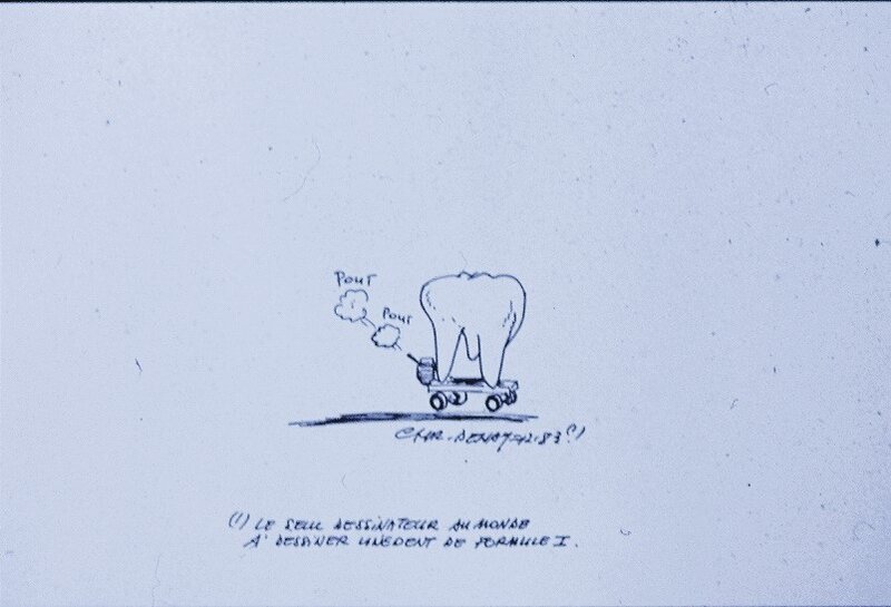 Christian Denayer, Image dessinée du dentiste. - Sketch