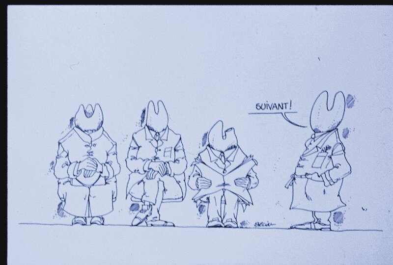 Jean-Luc belin, Image dessinée du dentiste. - Dédicace