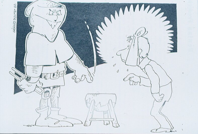 Gérard Boutet, Image dessinée du dentiste. - Dédicace