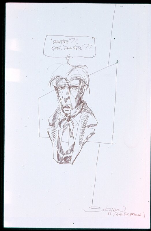 Frédéric Bézian, Le vampire (Image dessinée du dentiste.) - Sketch