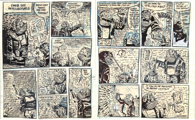 Philippe Vuillemin, CHEZ LES INTELLECTUELS - Comic Strip