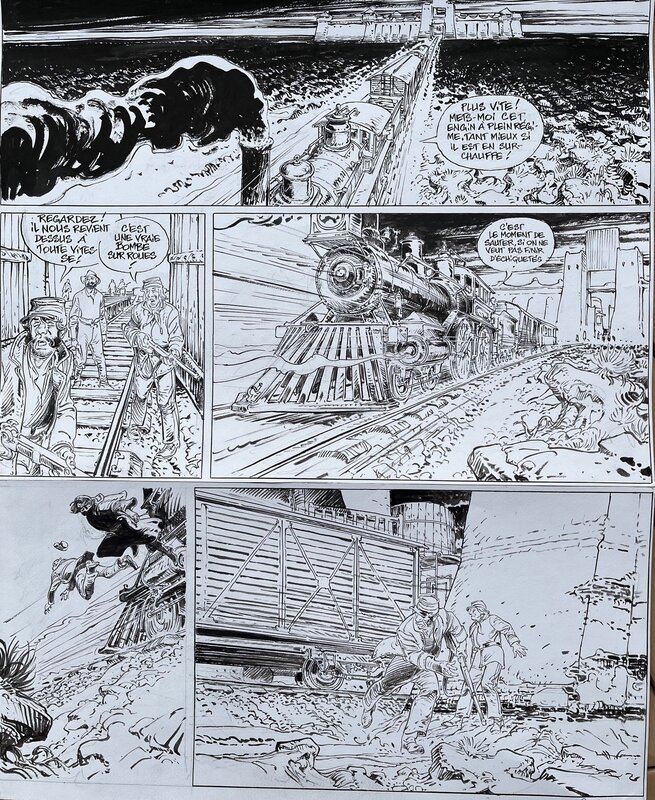 François Boucq, Bouncer - Planche 32 de ... And Back - Evasion du Bouncer - Comic Strip