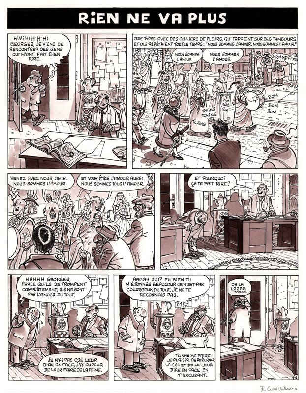 Daniel Goossens, Georges et Louis romanciers - Rien ne va plus - Comic Strip