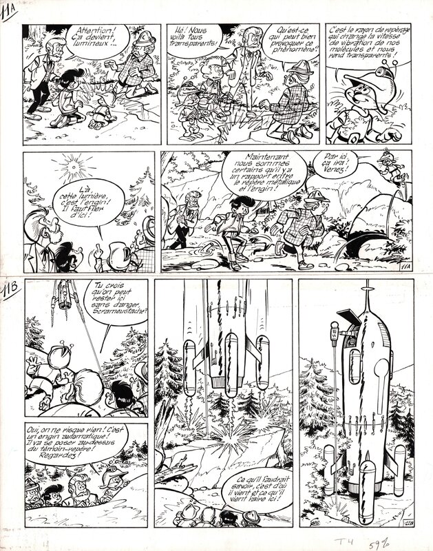 Gos, Le Scrameustache, Le Totem de l'Espace - Comic Strip