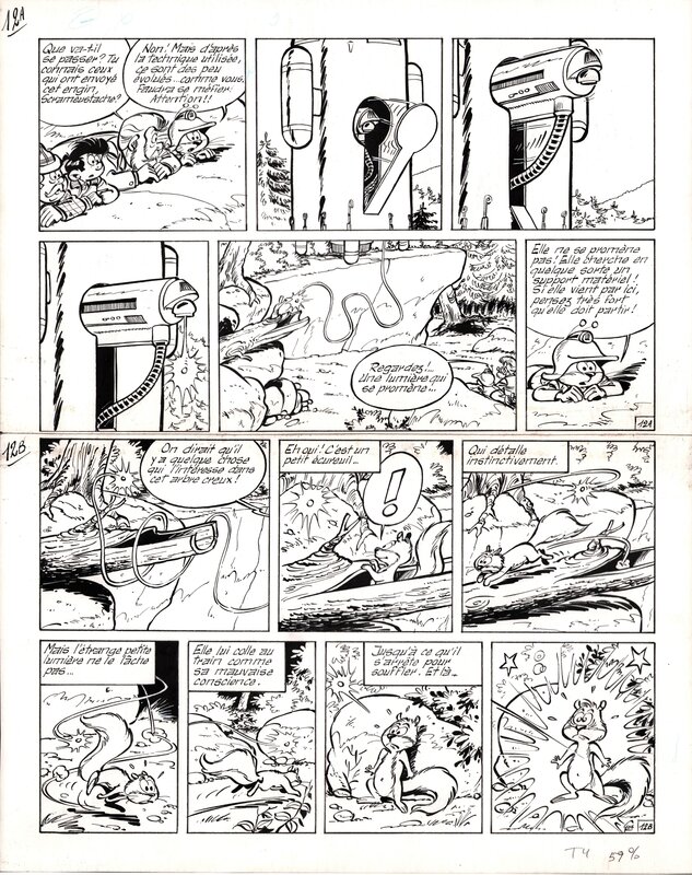 Gos, Le Scrameustache, Le Totem de l'Espace - Comic Strip